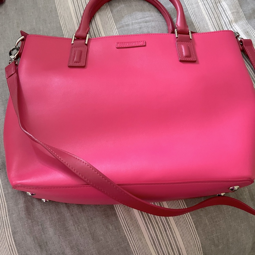 Vera Bradley hot pink handbag.